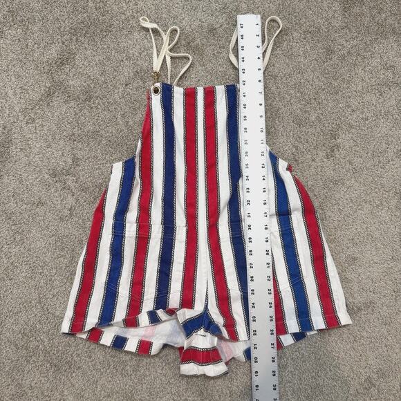 Show Me Your Mumu Trude small striped romper denim shorts SH 3061 - Picture 3 of 10